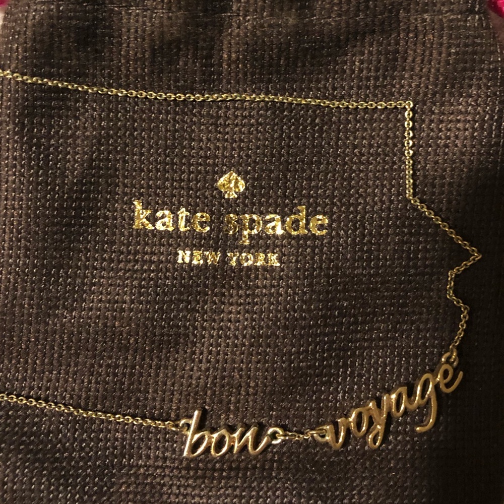 Unique Kate Spade “bon voyage” necklace